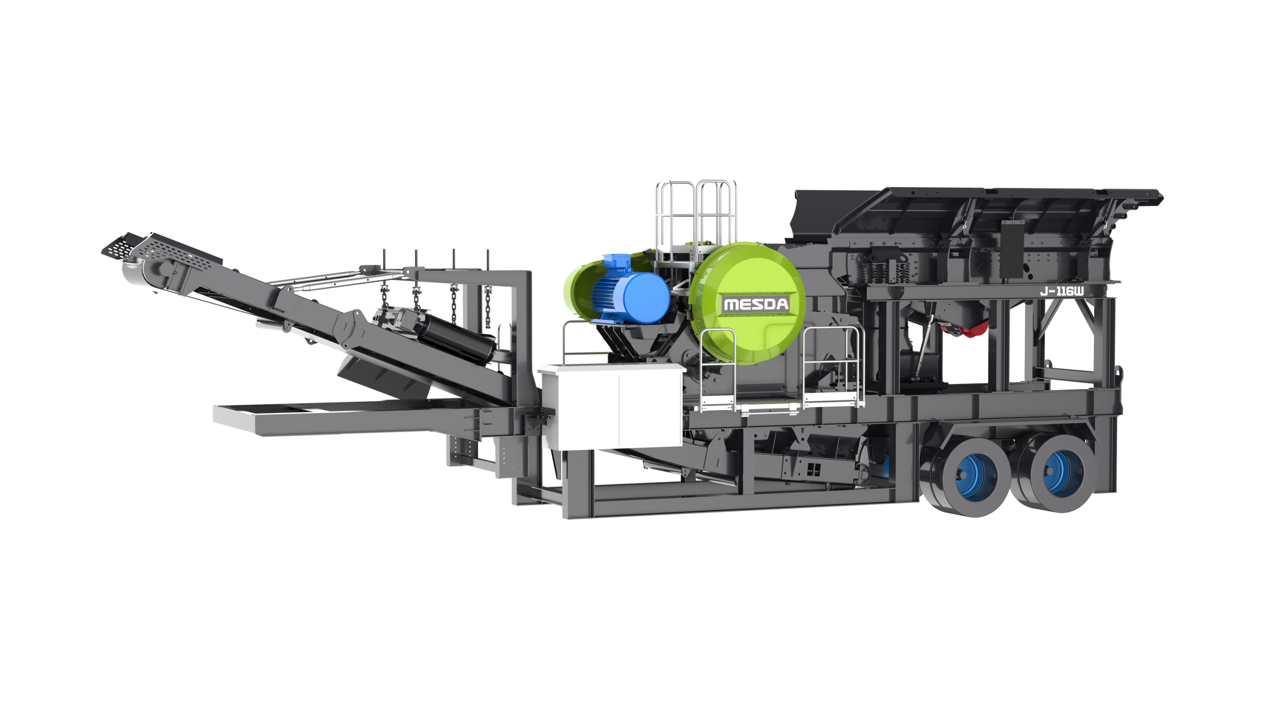 J-116W 轮胎移动颚式破碎站