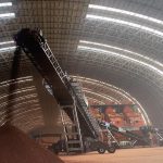 河北中国五矿铁矿石堆高作业